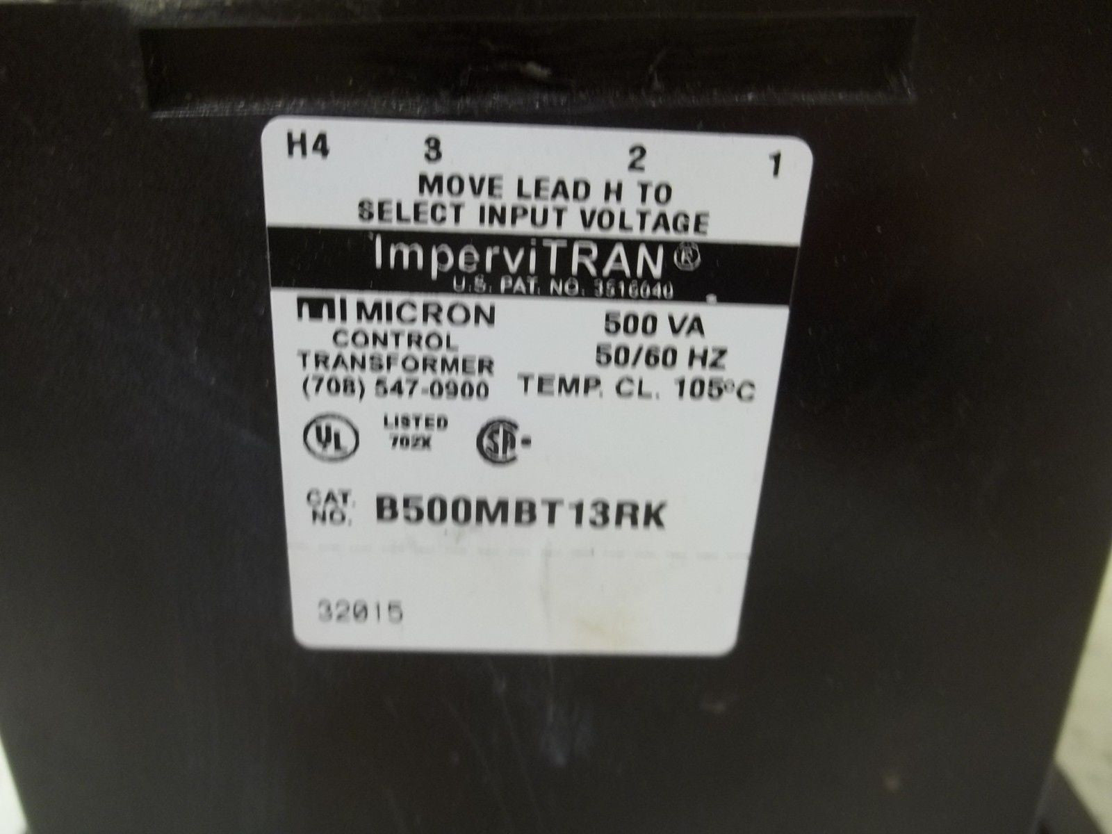 MICRON B500MBT13RK TRANSFORMER *USED*