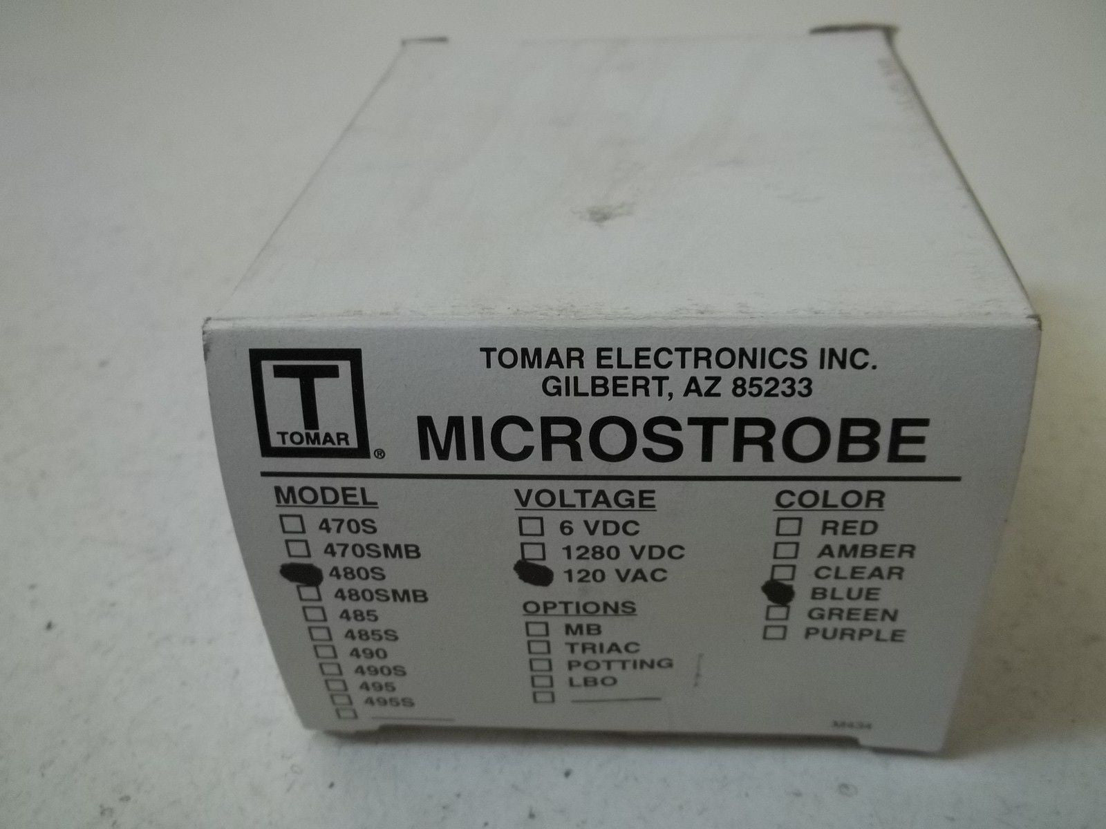 TOMAR 480S-120-B BLUE MICROSTROBE *NEW IN BOX*