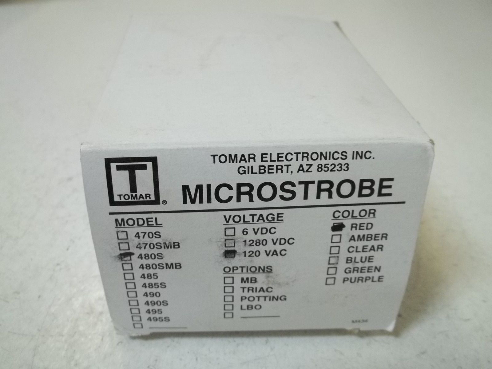 TOMAR 480S-120-R RED MICROSTROBE *NEW IN BOX*