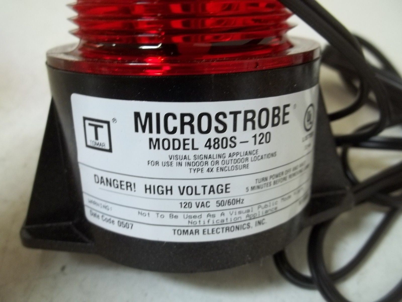 TOMAR 480S-120-R RED MICROSTROBE *NEW IN BOX*