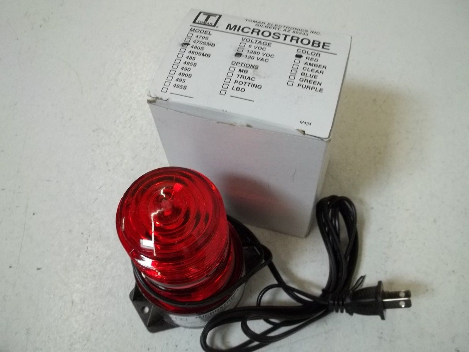 TOMAR 480S-120-R RED MICROSTROBE *NEW IN BOX*