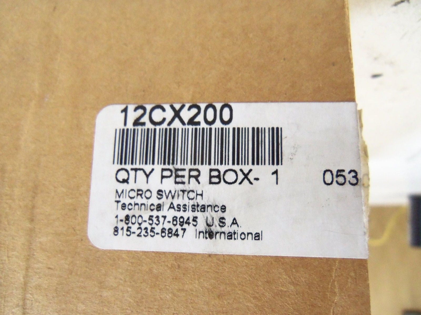 MICROSWITCH 12CX200 W/MS-LSK-A1-133 *NEW IN BOX*