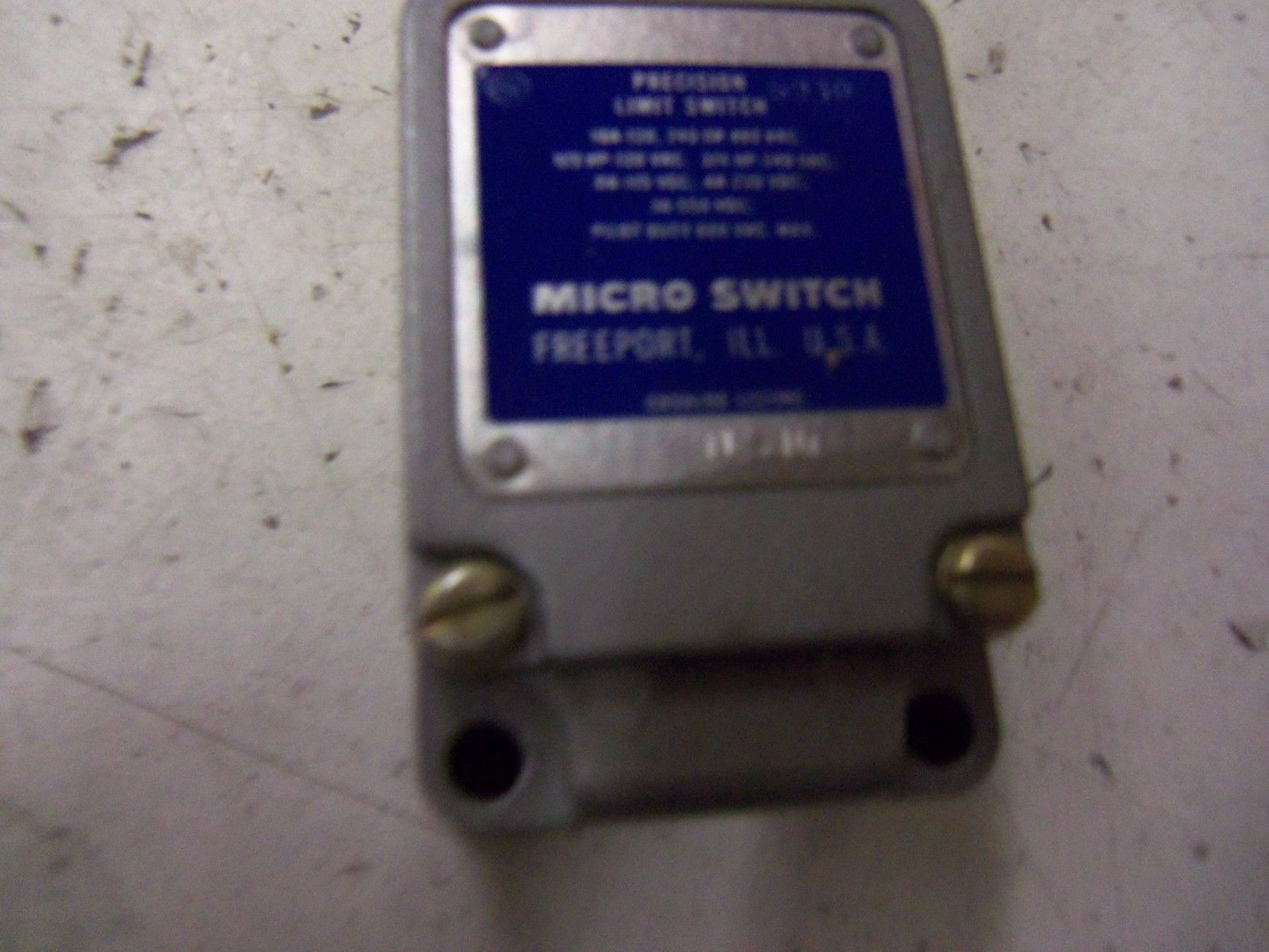 MICROSWITCH 1LS10 PRECISION LIMIT (GREY)(MISSING HEAD PIECE) *NEW IN BOX*