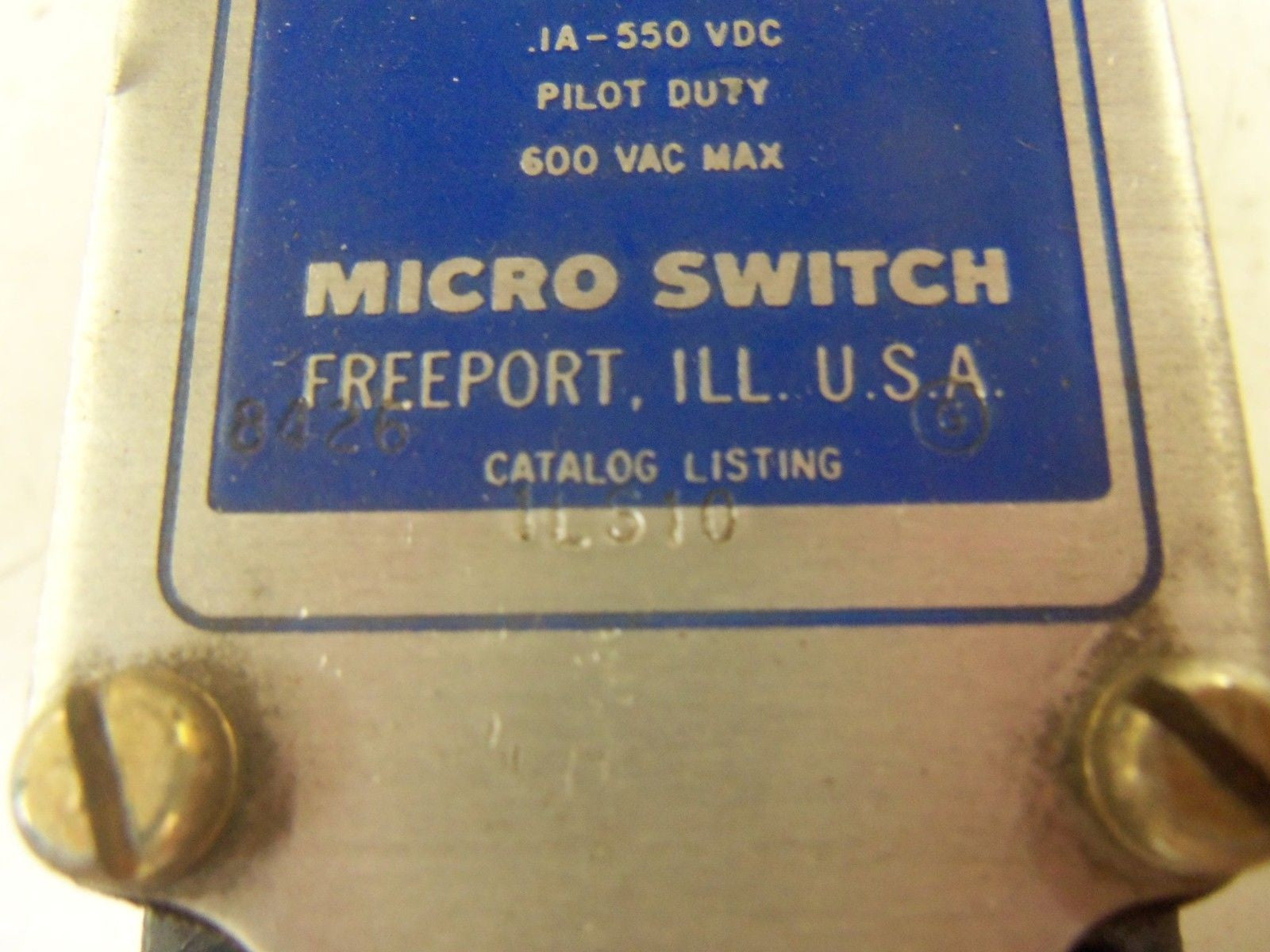 MICROSWITCH 1LS10 PRECISION LIMIT SWITCH (GREY) *USED*