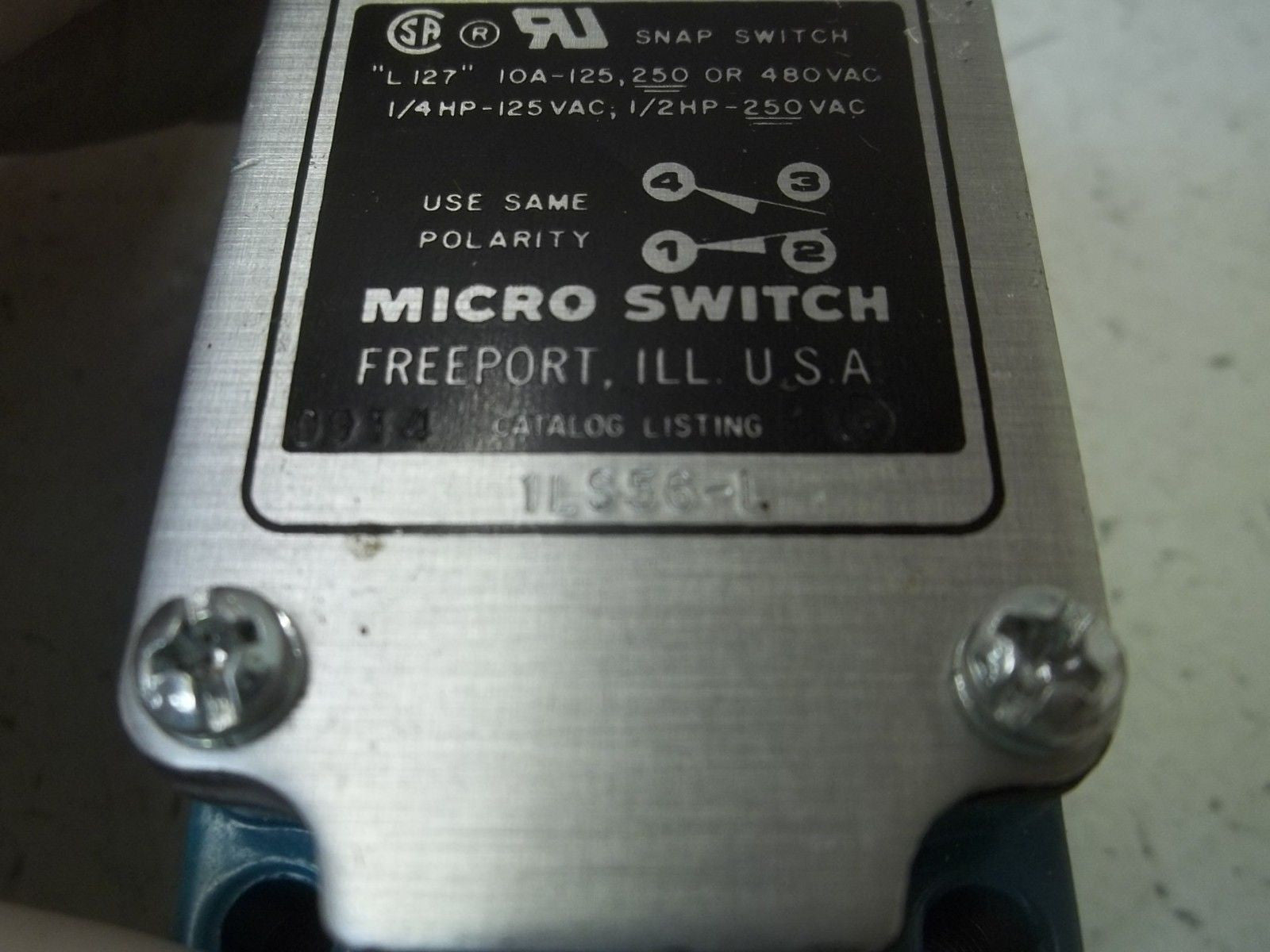 MICRO SWITCH 1LS56-L LIMIT SWITCH (AS PICTURED) *NEW NO BOX*