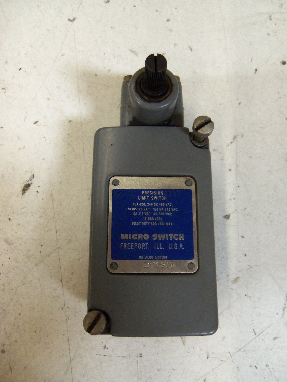 MICROSWITCH 201LS10 LIMIT SWITCH (GREY) *USED*