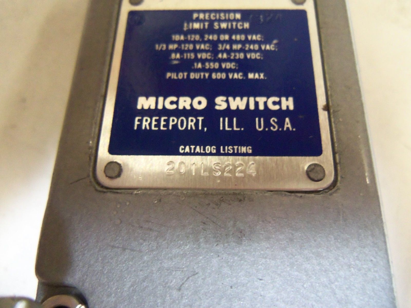 MICROSWITCH 201LS224 *USED*