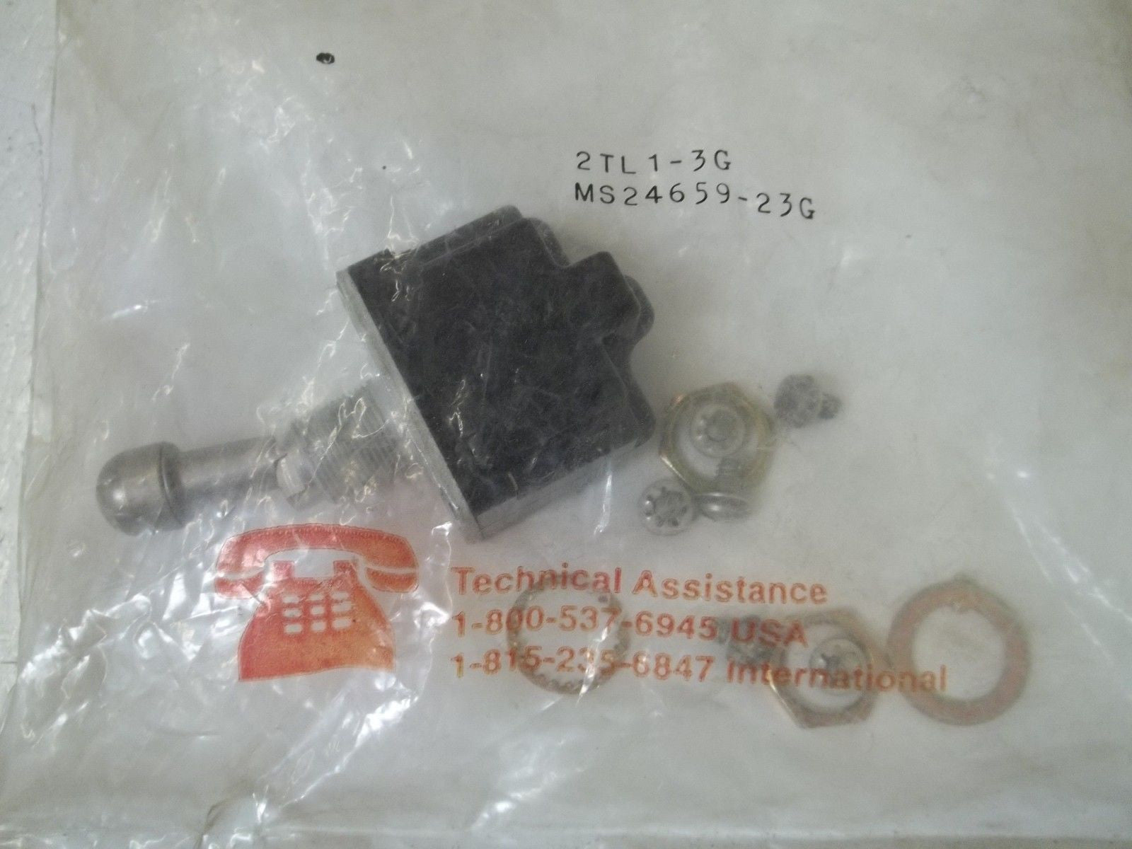 MICROSWITCH 2TL1-3G SWITCH, TOGGLE WITH HARDWARE *NEW IN A FACTORY BAG*