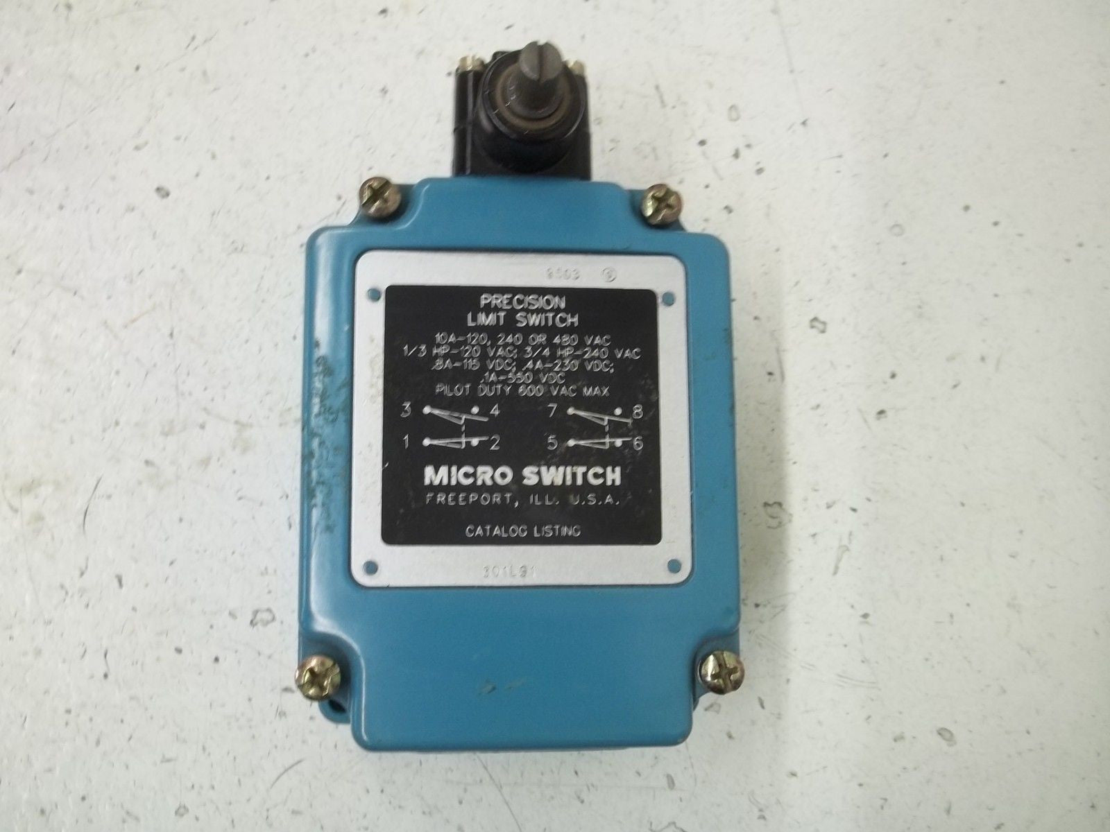 MICRO SWITCH 301LS1 LIMIT SWITCH *USED*