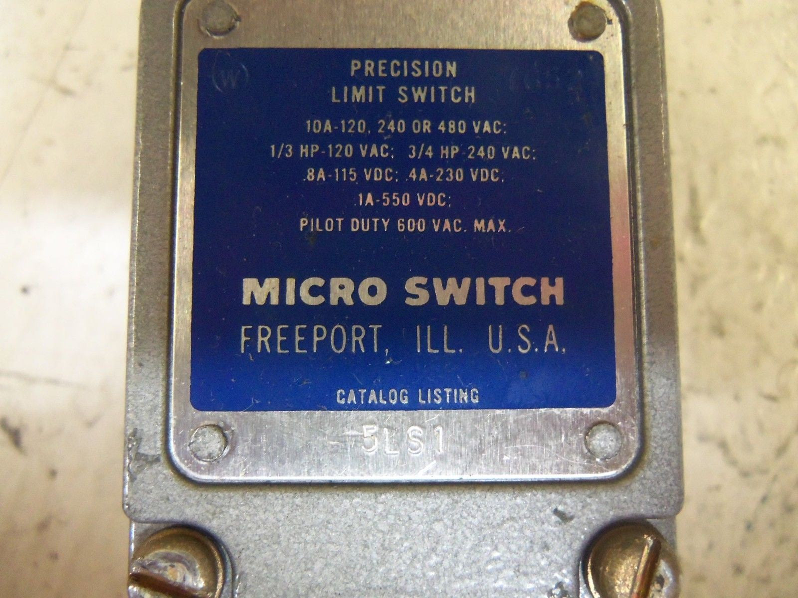 MICROSWITCH 5LS1 (GREY - BODY ONLY) *USED*