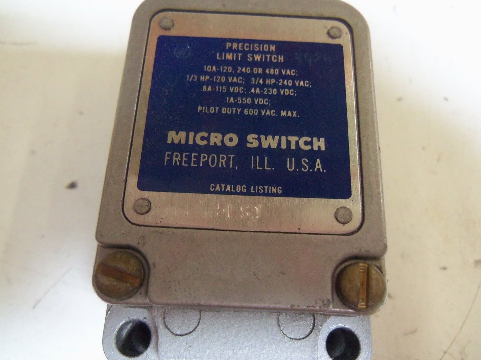 MICROSWITCH 5SL1 LIMIT SWITCH (GREY) *NEW NO BOX*