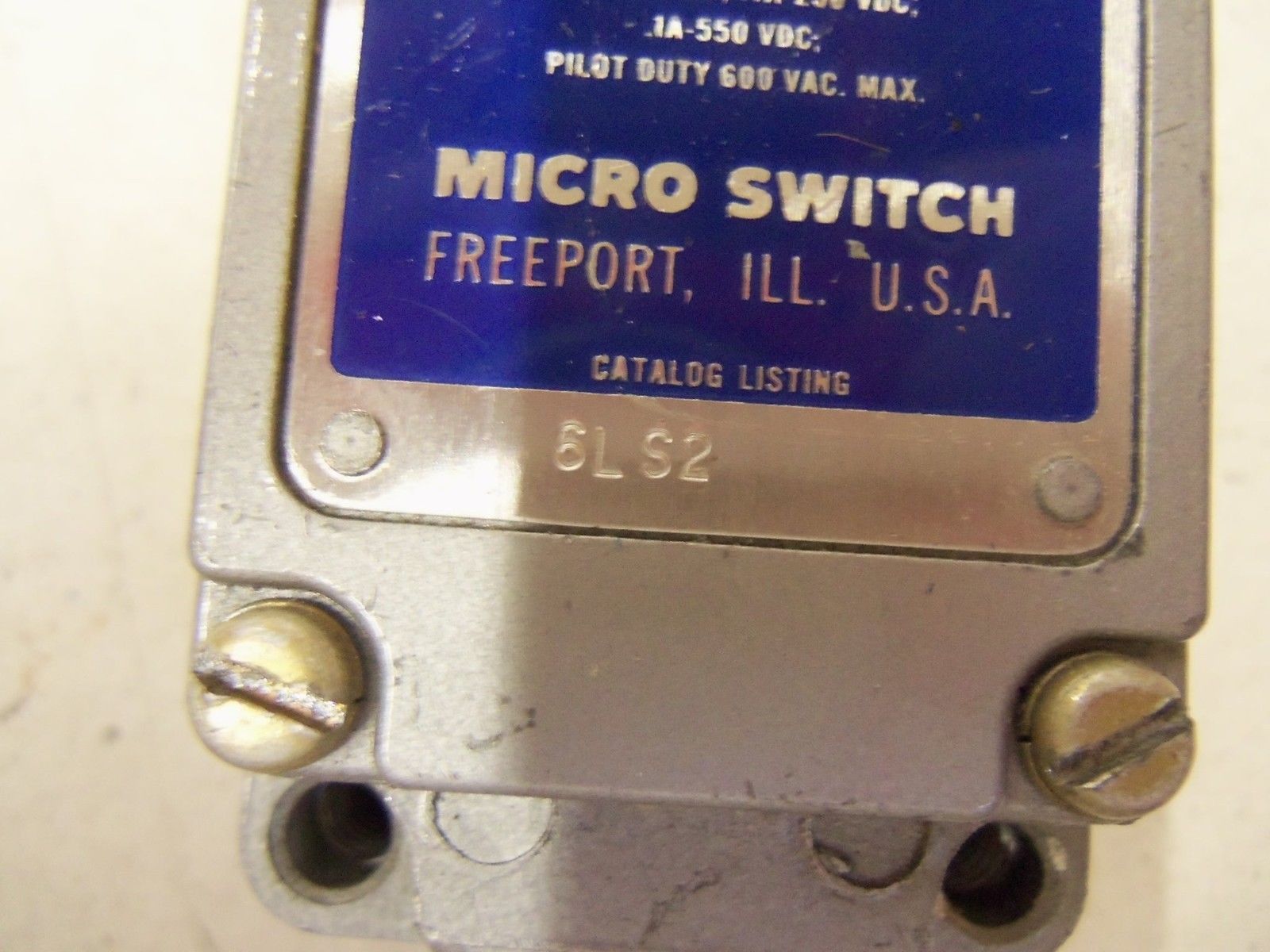 MICRO SWITCH 6LS2 *USED*