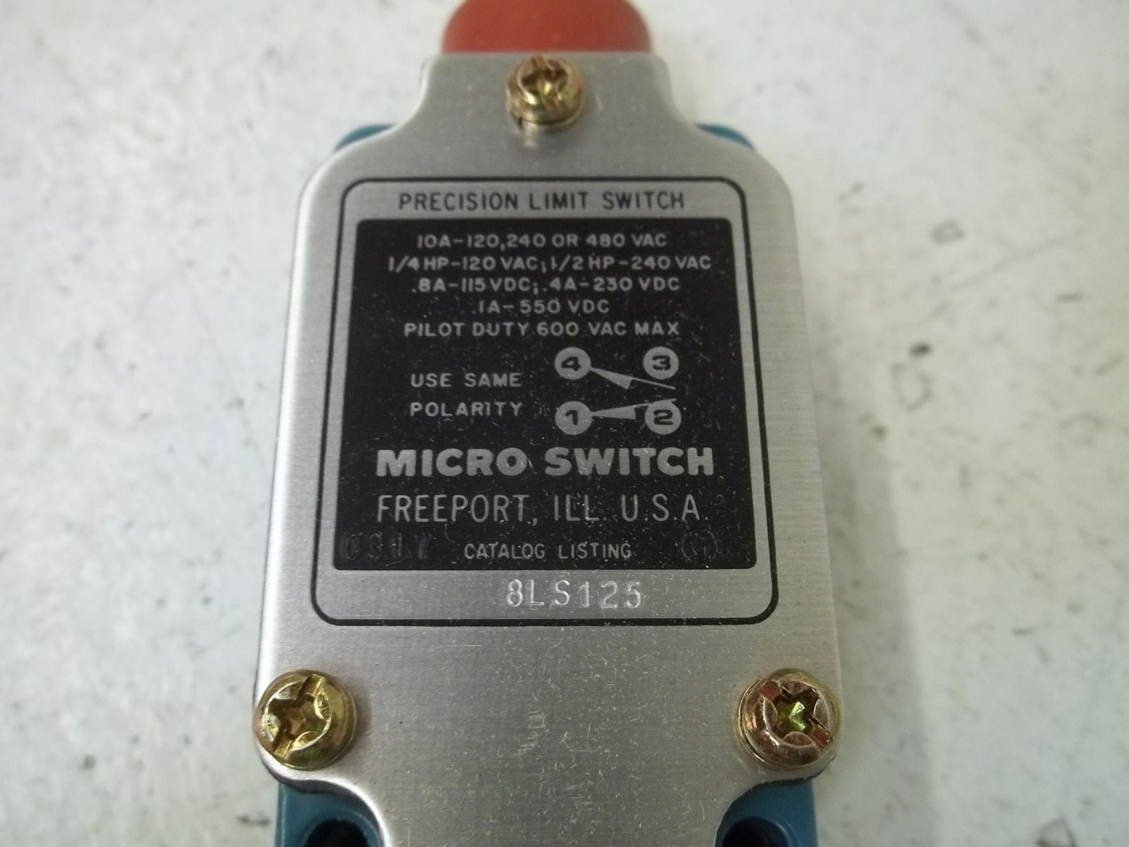 MICROSWITCH 8LS125 LIMIT SWITCH *NEW IN BOX*