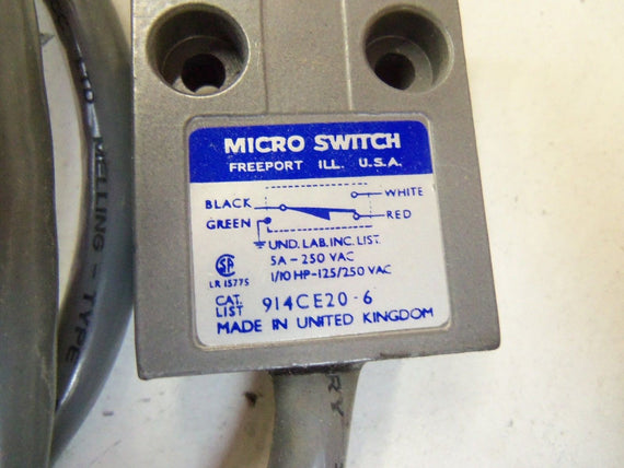 MICROSWITCH 914CE20-6 *USED*