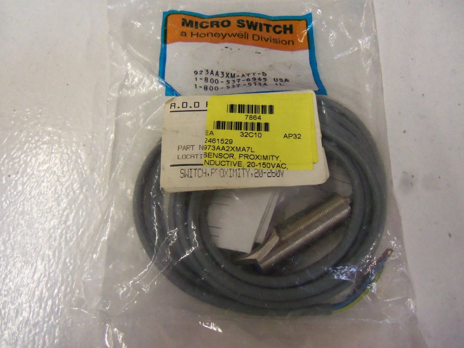 MICRO SWITCH  923AA3XM-A7T-L *NEW IN FACTORY BAG*