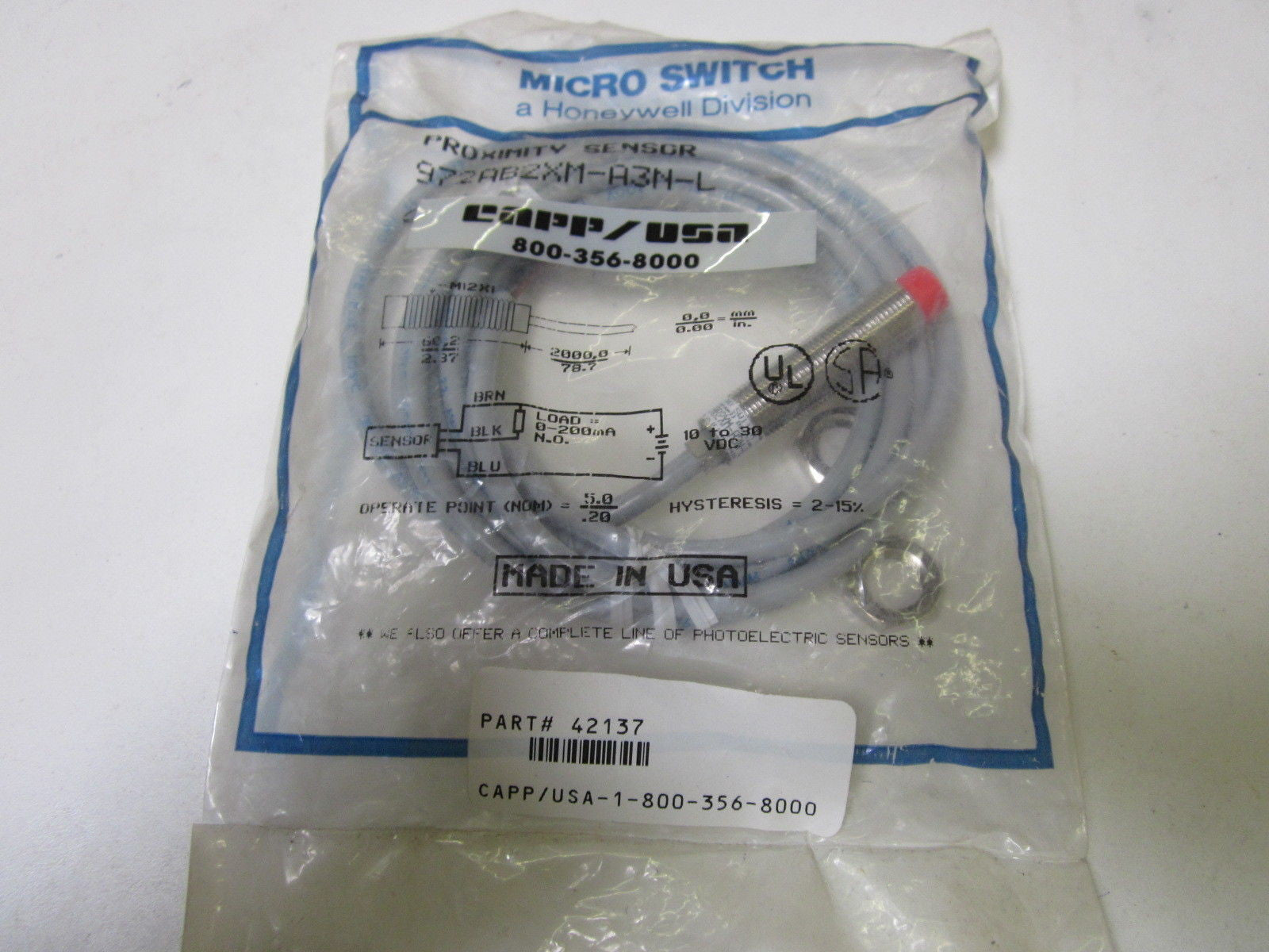 MICRO SWITCH 972AB2XM-A3N-L *NEW IN A FACTORY BAG*