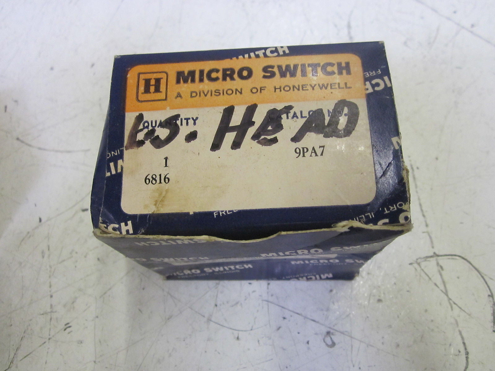 MICROSWITCH 9PA7 LIMIT SWITCH HEAD *NEW IN BOX*