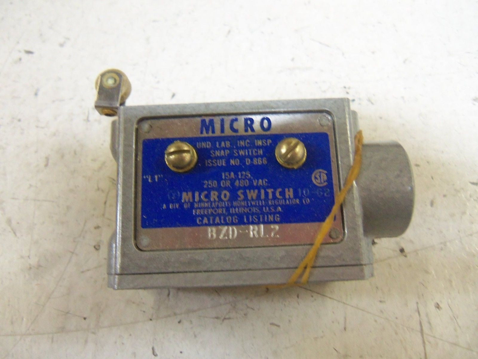 MICRO SWITCH BZD-RL2 *NEW*