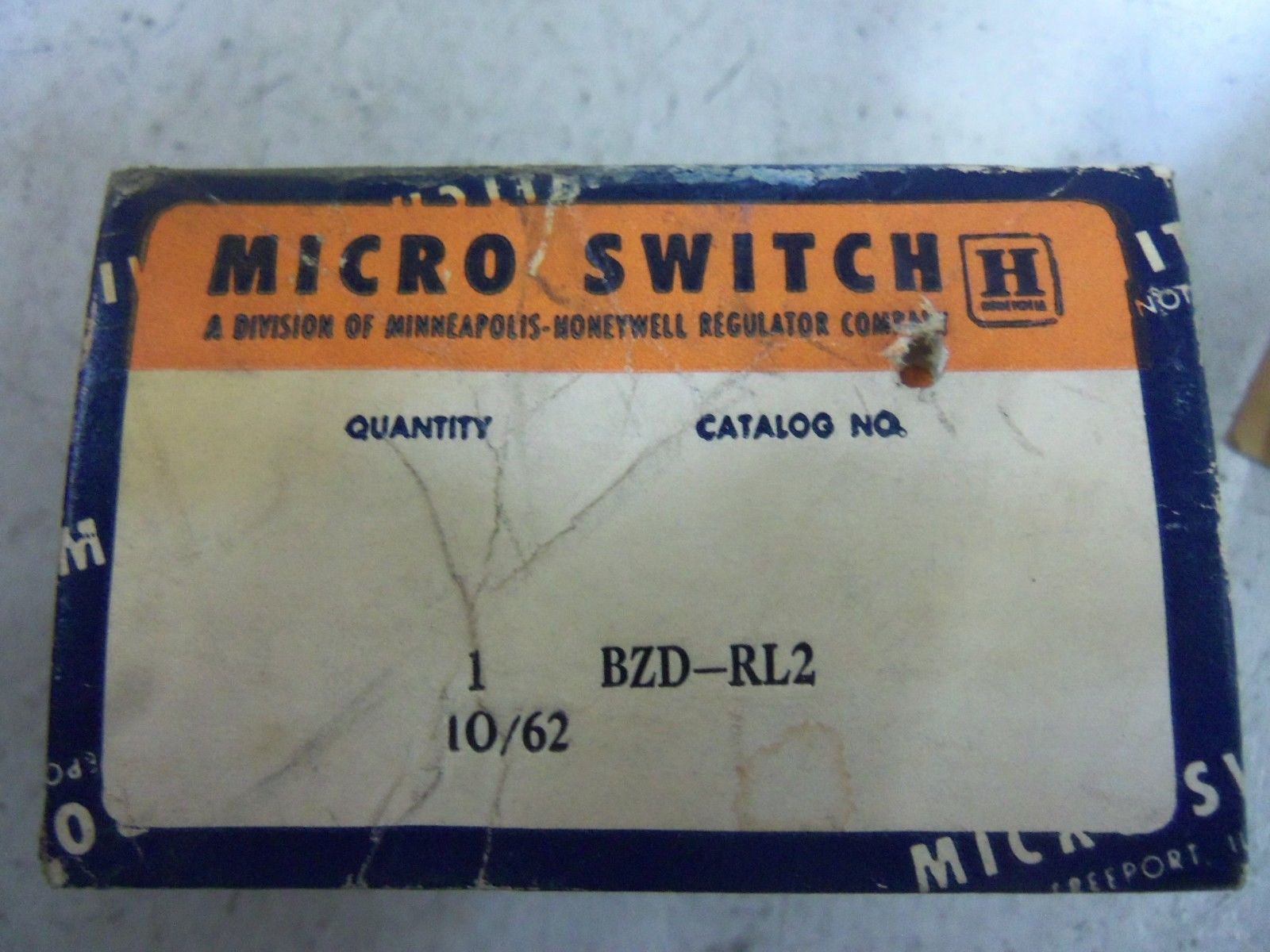 MICRO SWITCH BZD-RL2 *NEW*