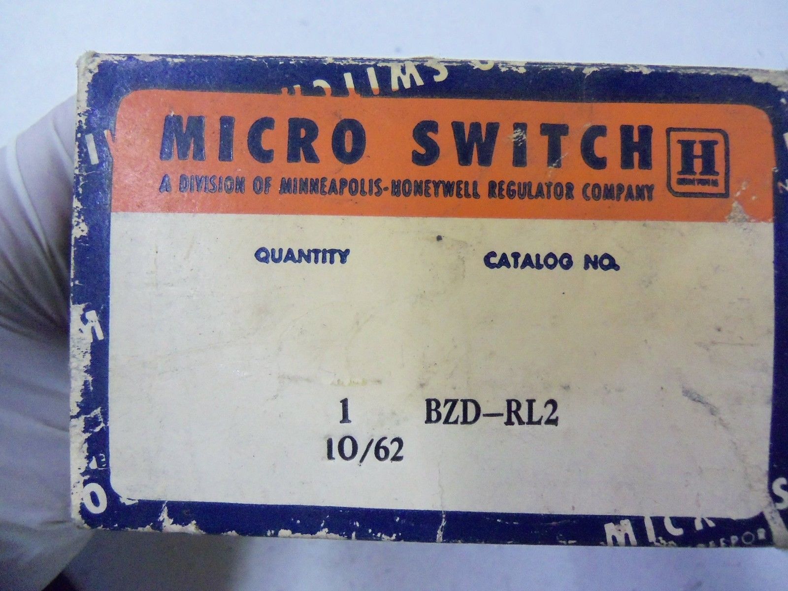 MICRO SWITCH BZD-RL2 *NEW IN BOX*
