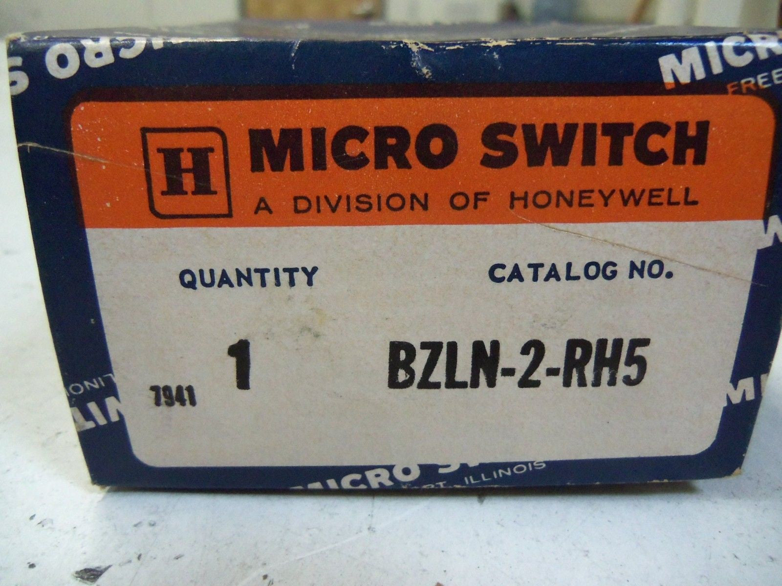 MICROSWITCH BZLN-2-RH5 LIMIT SWITCH *NEW IN BOX*