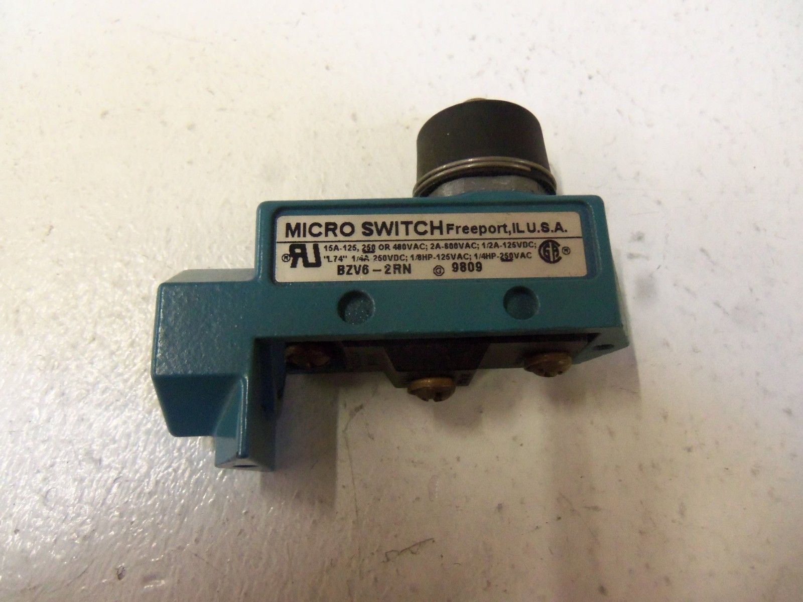 MICROSWITCH BZV6-2RN LIMIT SWITCH *AS IS*