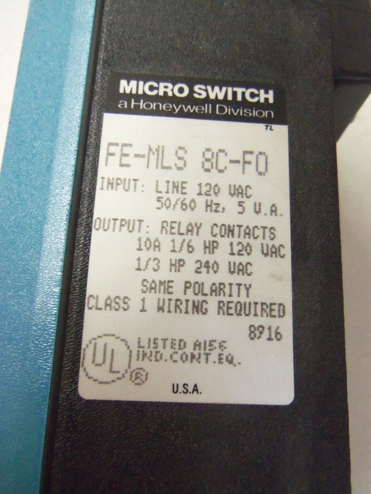 MICROSWITCH FE-MLS 8C-F0 *NEW IN BOX*