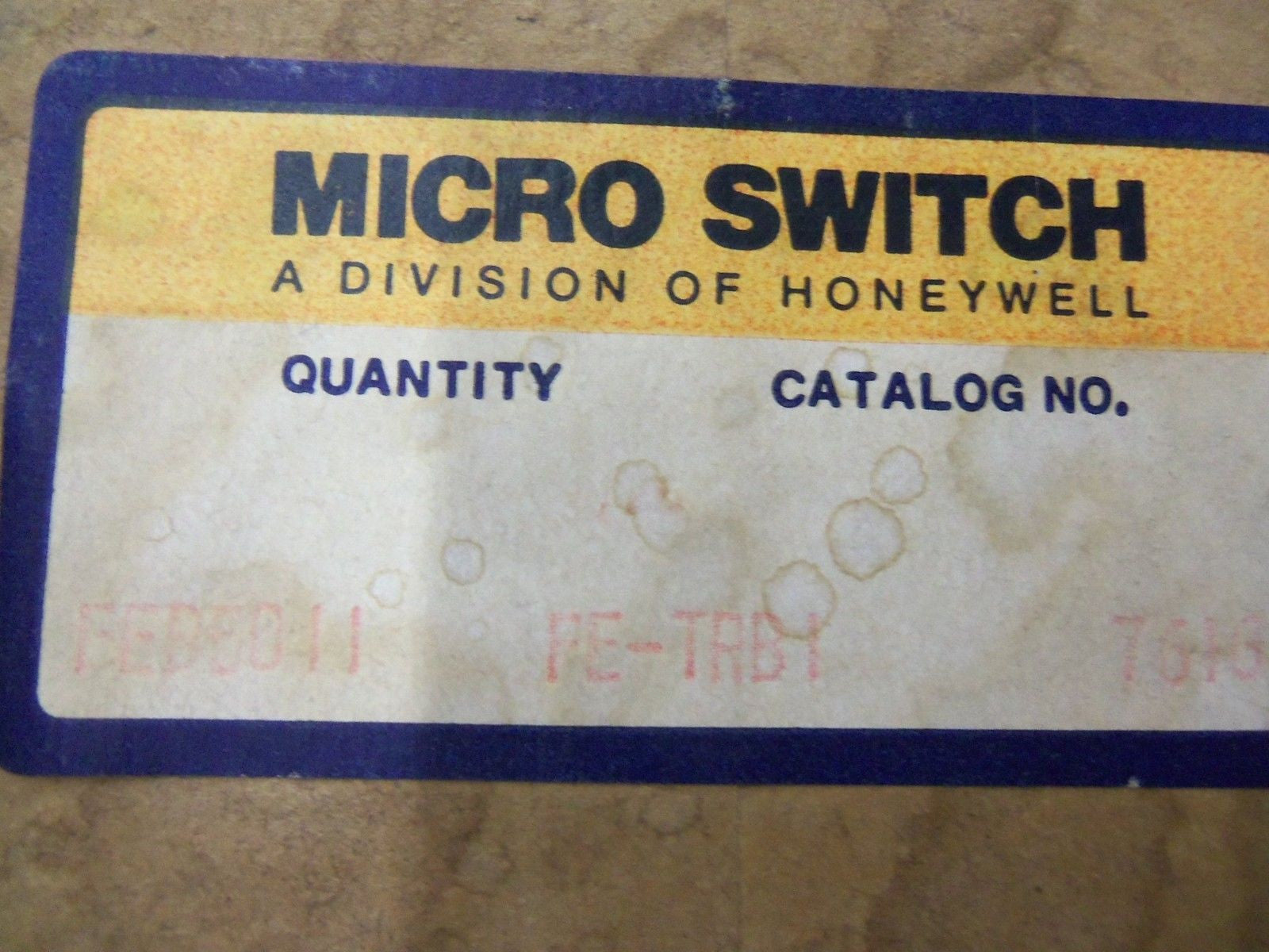 MICROSWITCH FE-TRB1 *NEW IN BOX*
