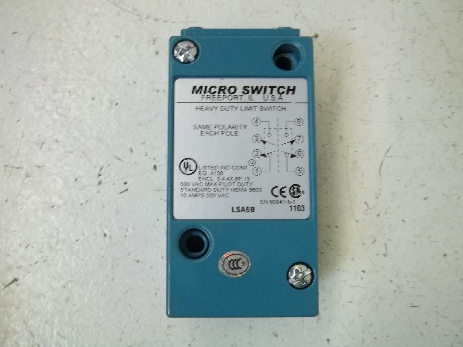 MICROSWITCH LSA6B LIMIT SWITCH (BODY ONLY) *USED*