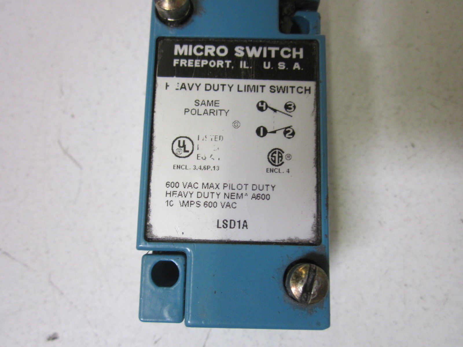 MICROSWITCH LSD1A LIMIT SWITCH *USED*
