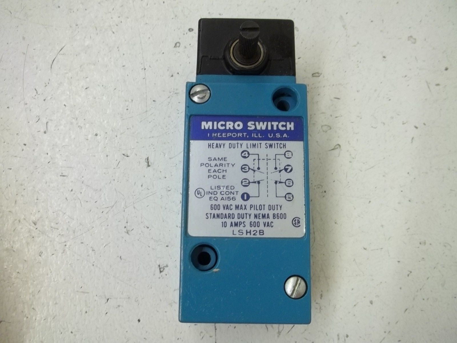 MICROSWITCH LSH2B LIMIT SWITCH *USED*