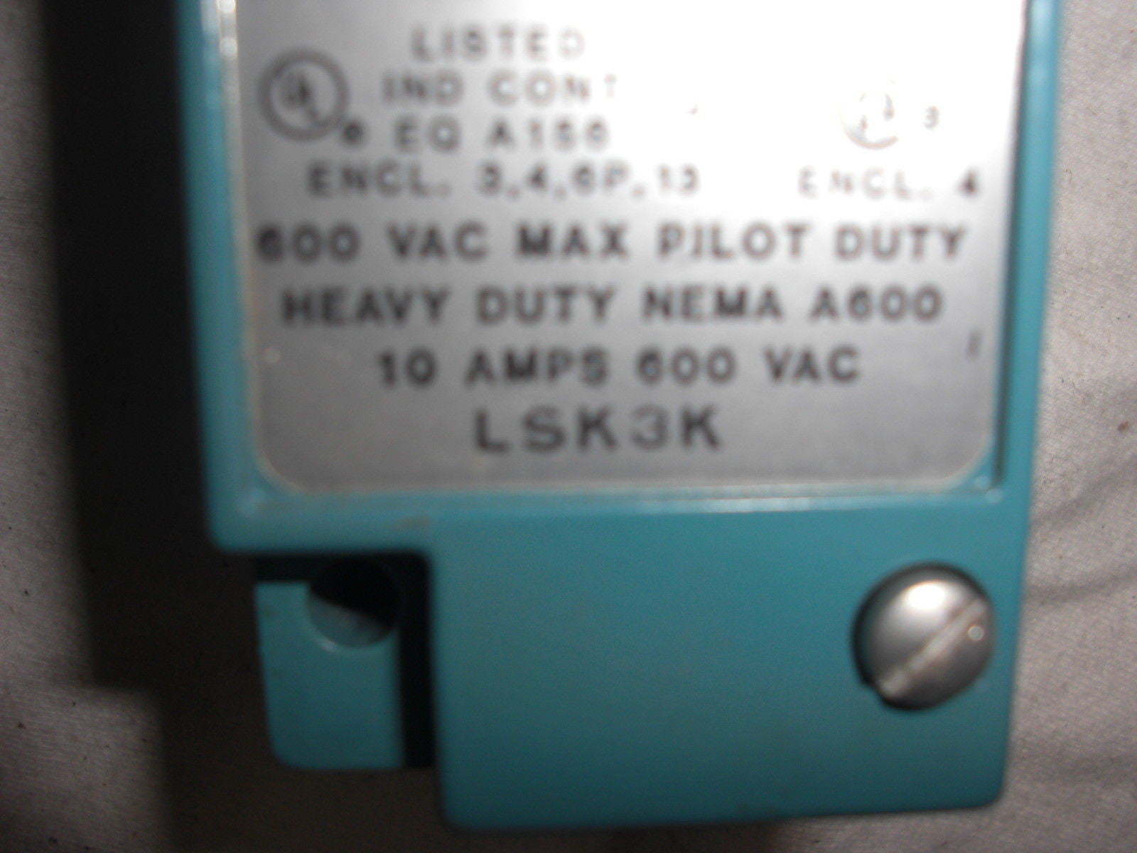 MICROSWITCH LSK3K *USED*