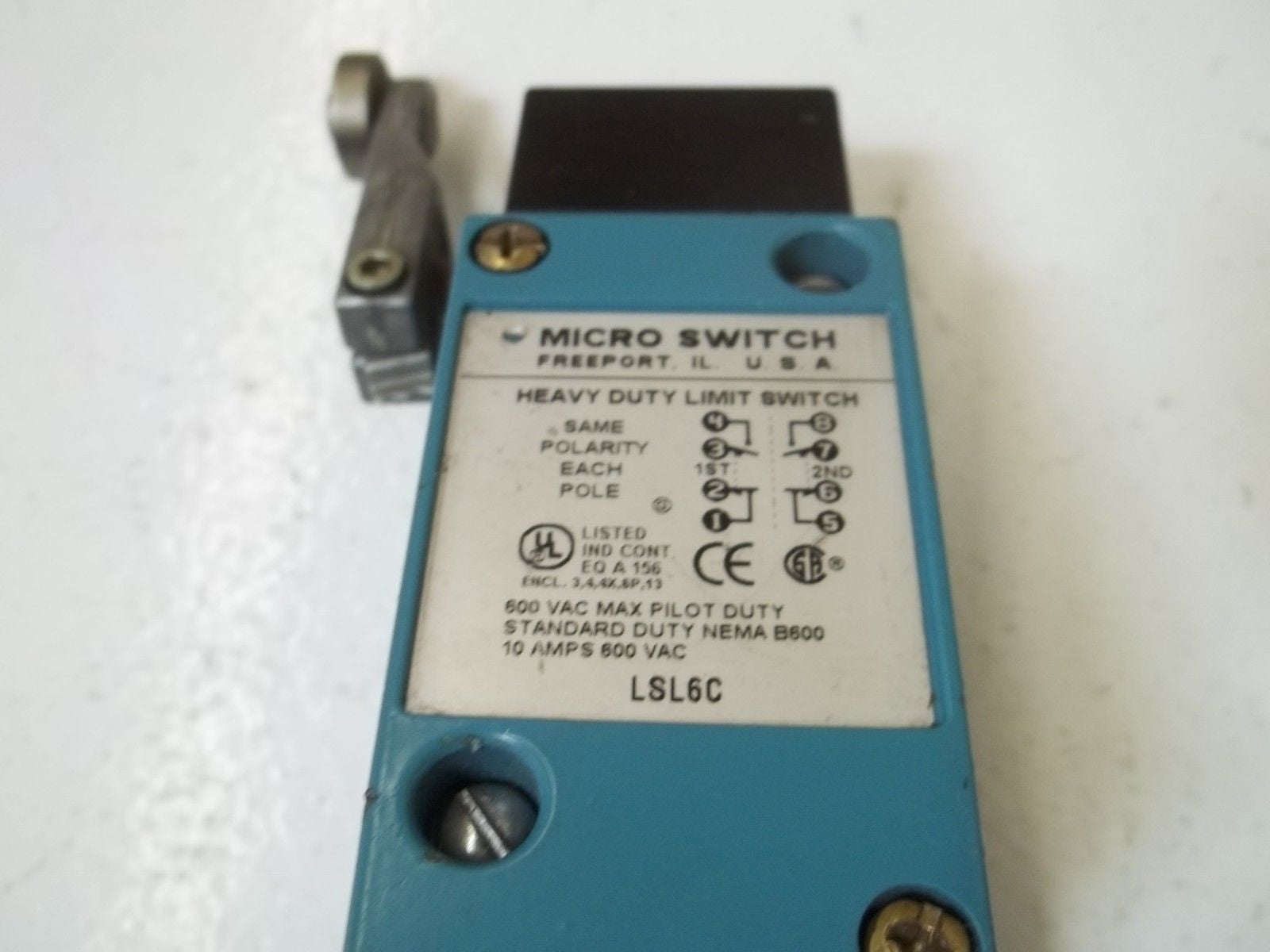 MICROSWITCH LSL6C ( AS PICTURED) *USED*