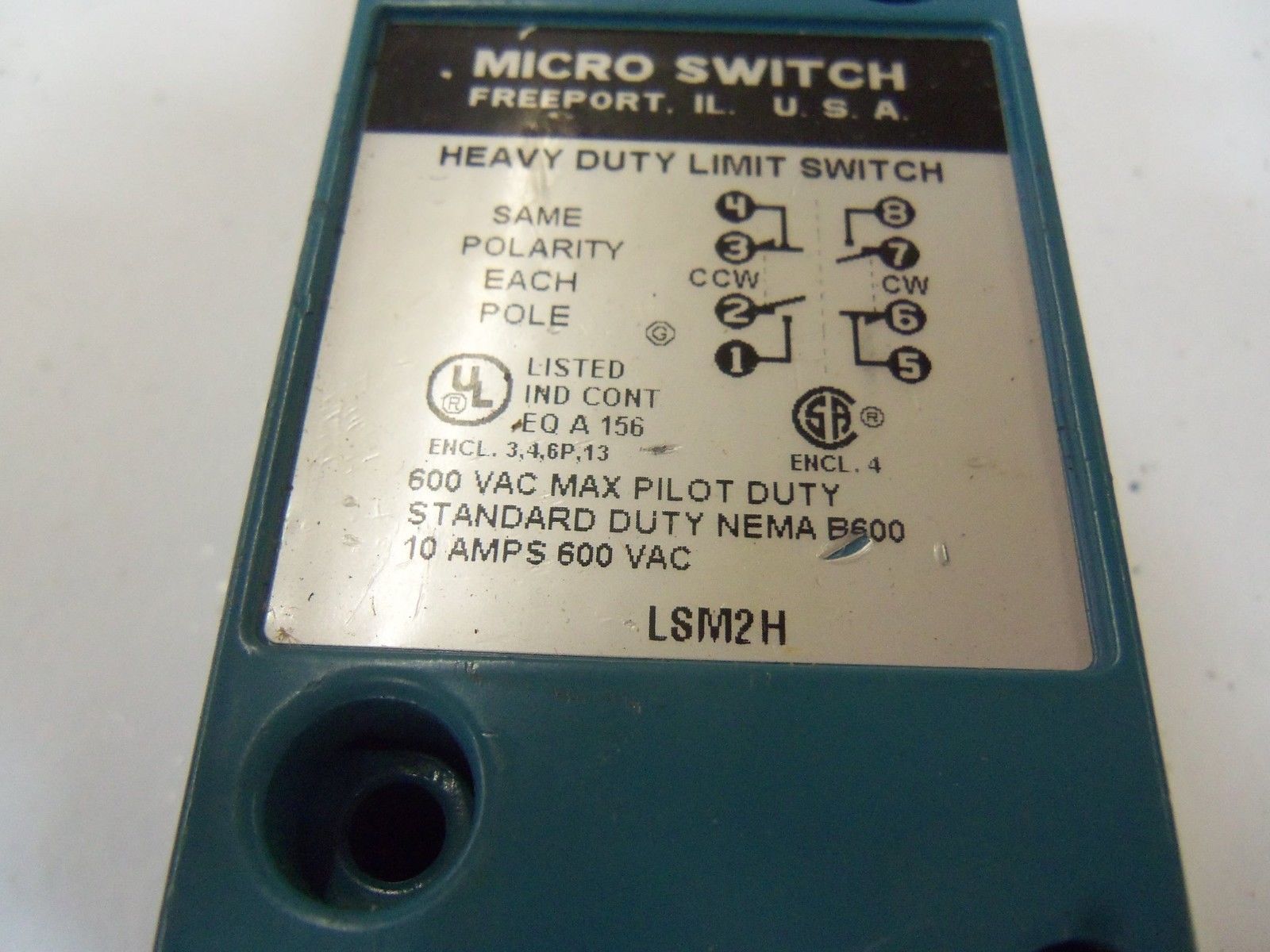 MICROSWITCH LSM2H *USED*