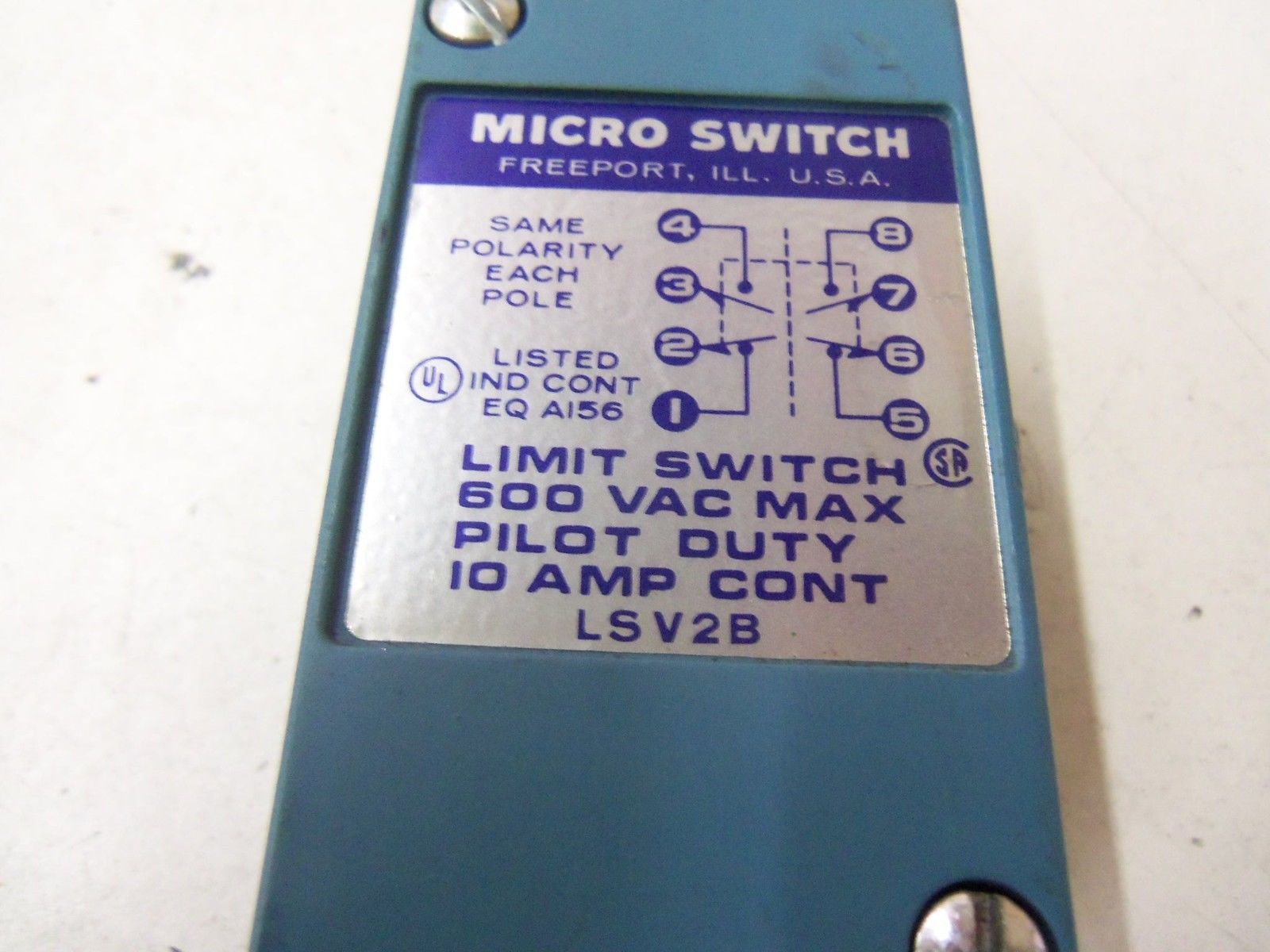 MICROSWITCH LSV2B *NEW NO BOX*