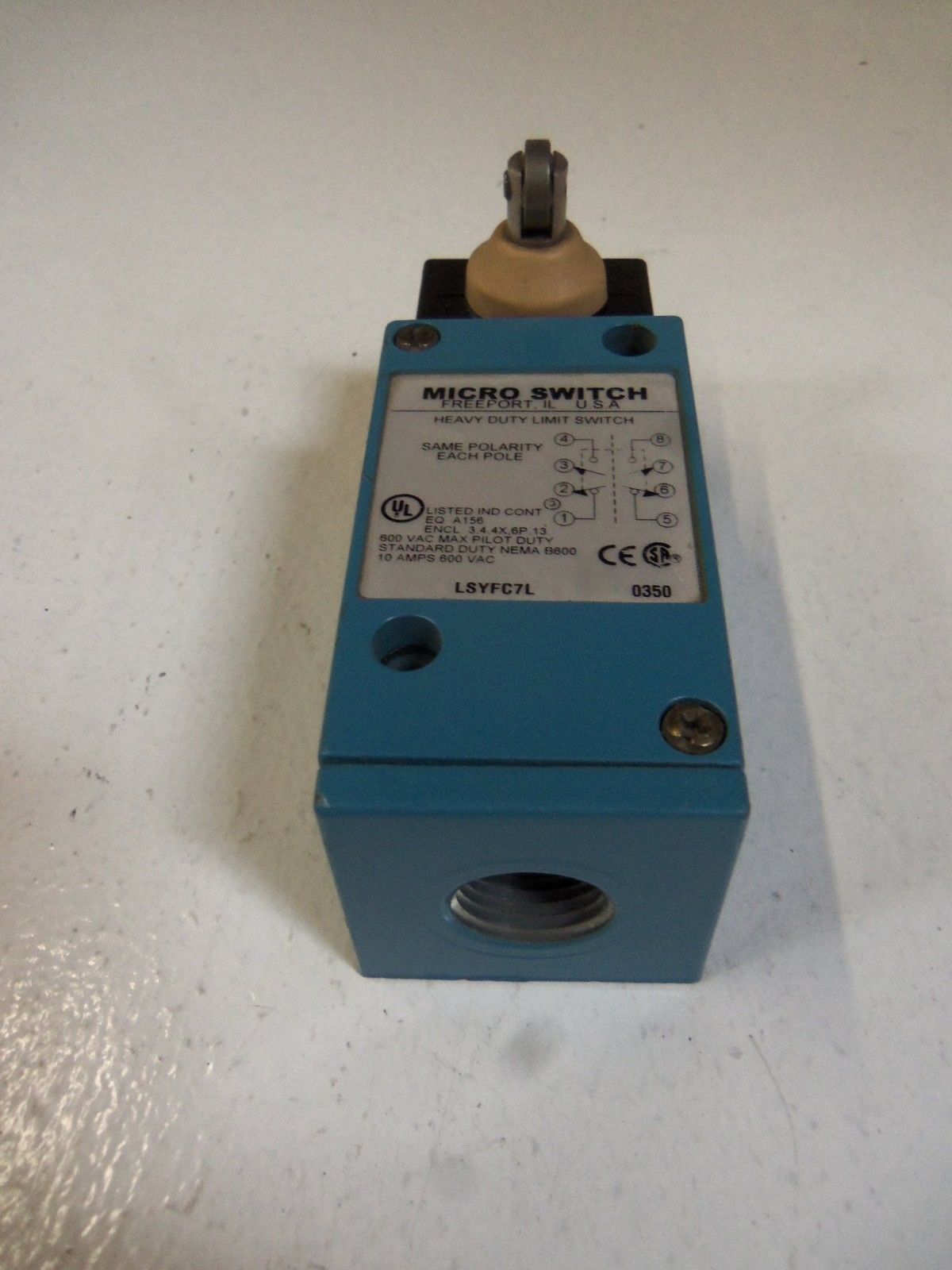 MICROSWITCH LSYFC7L LIMIT SWITCH *USED*