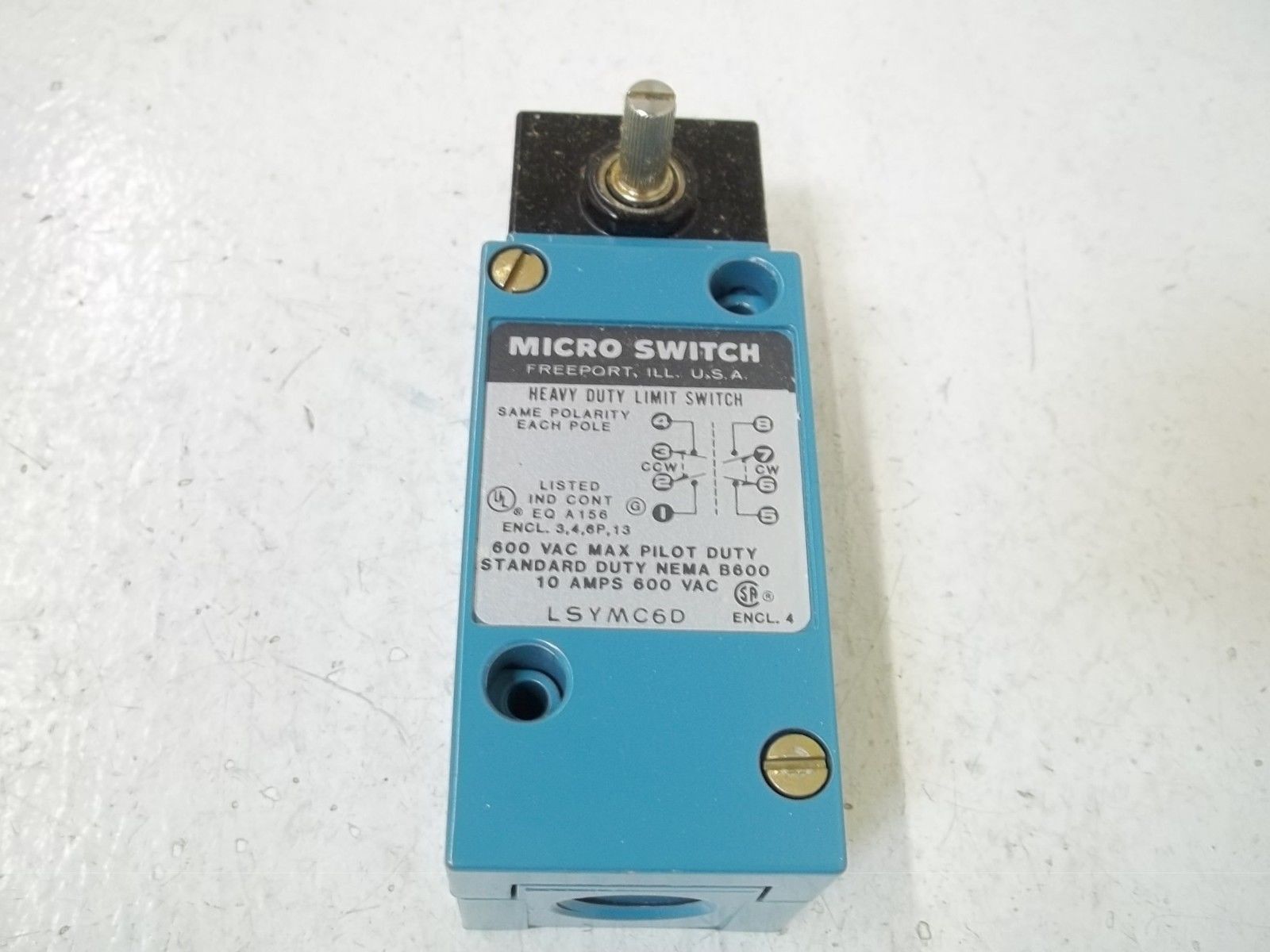 MICROSWITCH LSYMC6D-1B LIMIT SWITCH *NEW IN BOX*
