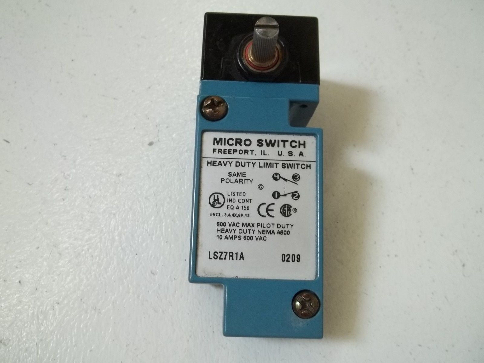 MICROSWITCH LSZ7R1A TOP BODY ONLY  (AS PICTURED)*USED*