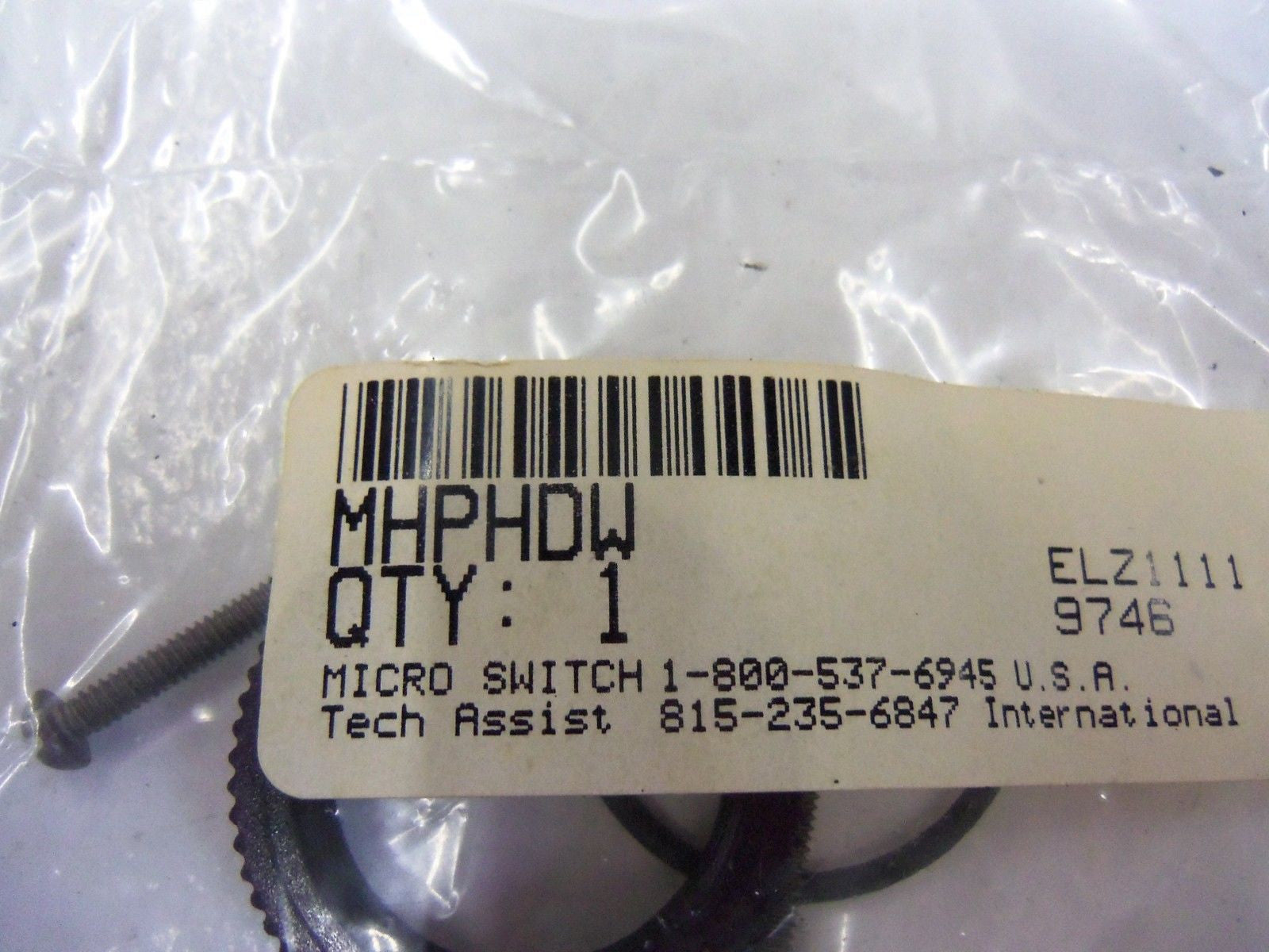 MICROSWITCH MHPHDW *NEW IN BAG*