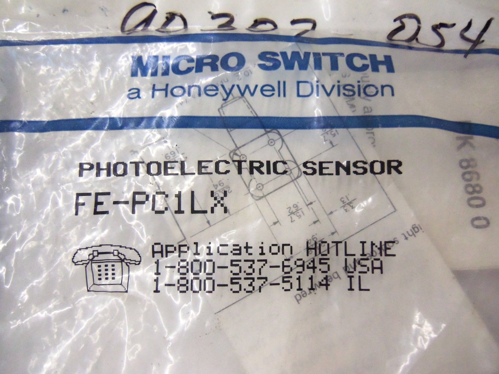 MICROSWITCH PHOTO ELECTRIC SENSOR FE-PC1LX *NEW IN FACTORY BAG*