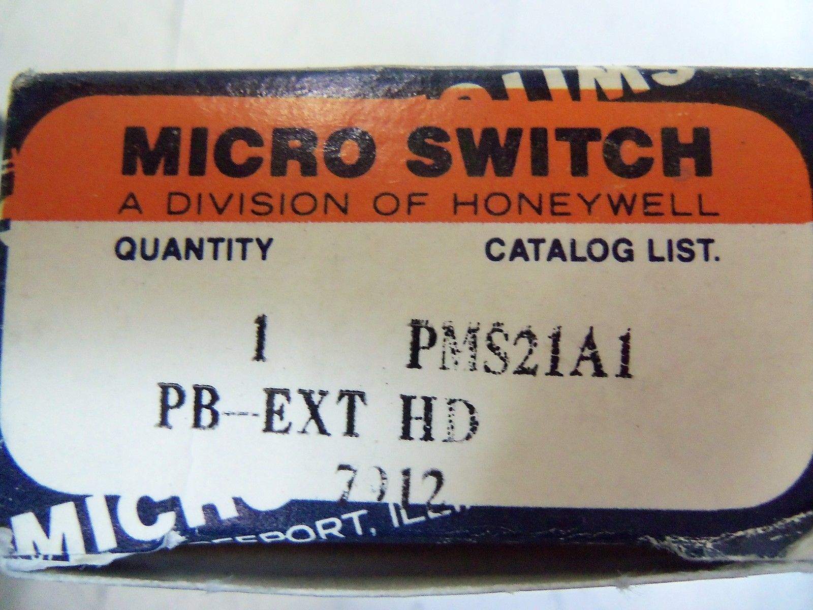 MICROSWITCH PMS21A1 *NEW IN BOX*