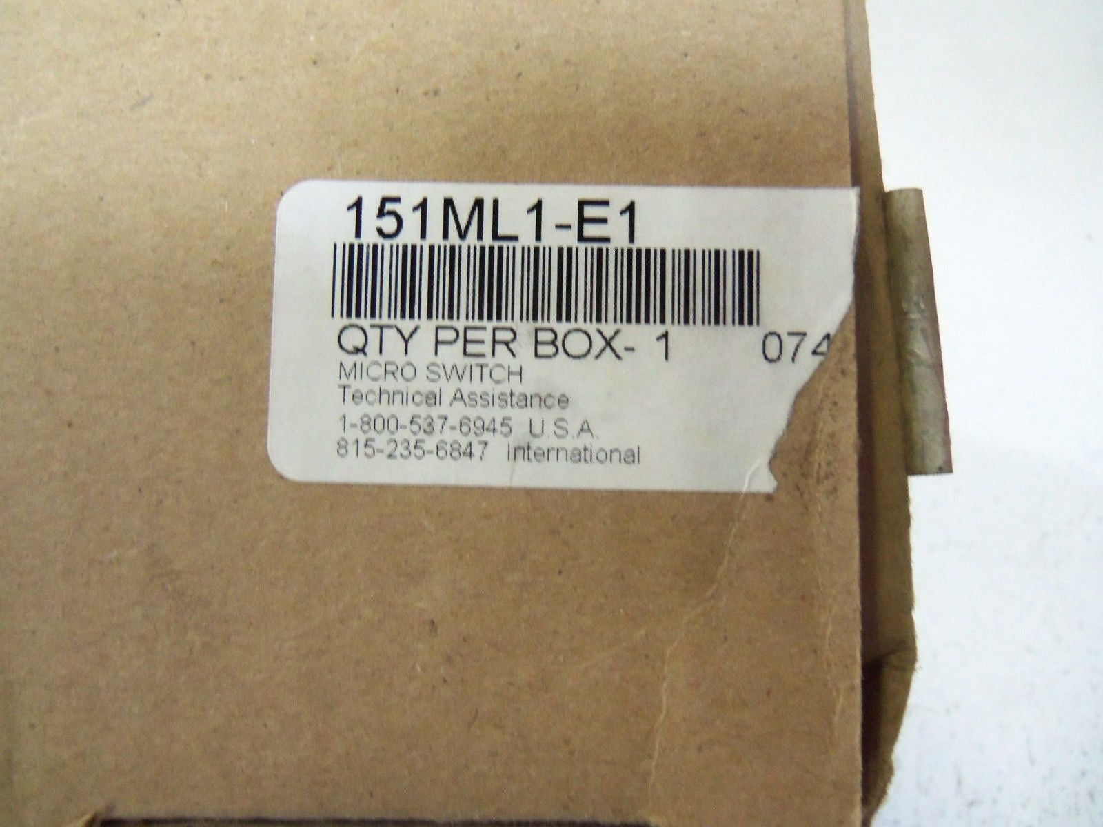 MICROSWITCH 151ML1-E1 PRECISION LIMIT SWITCH *NEW IN BOX*