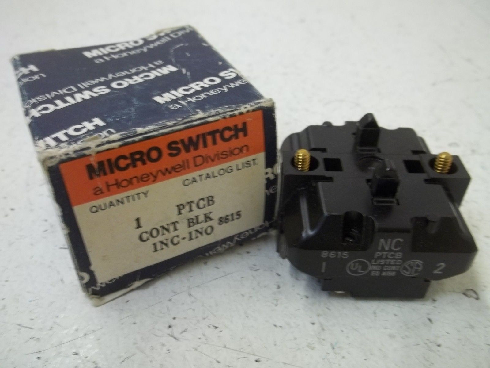 MICROSWITCH PTCB CONTACT BLOCK *NEW IN BOX*