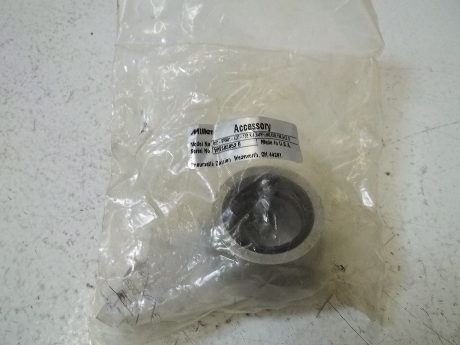 MILLER 020-BRK01-400-138KIT,BUSHING,400,138,ALB,S1 *NEW IN A FACTORY BAG*