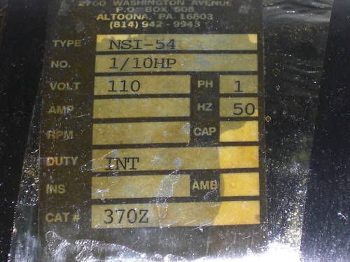 MILLER ELECTRIC NSI-54 GEAR MOTOR *USED*