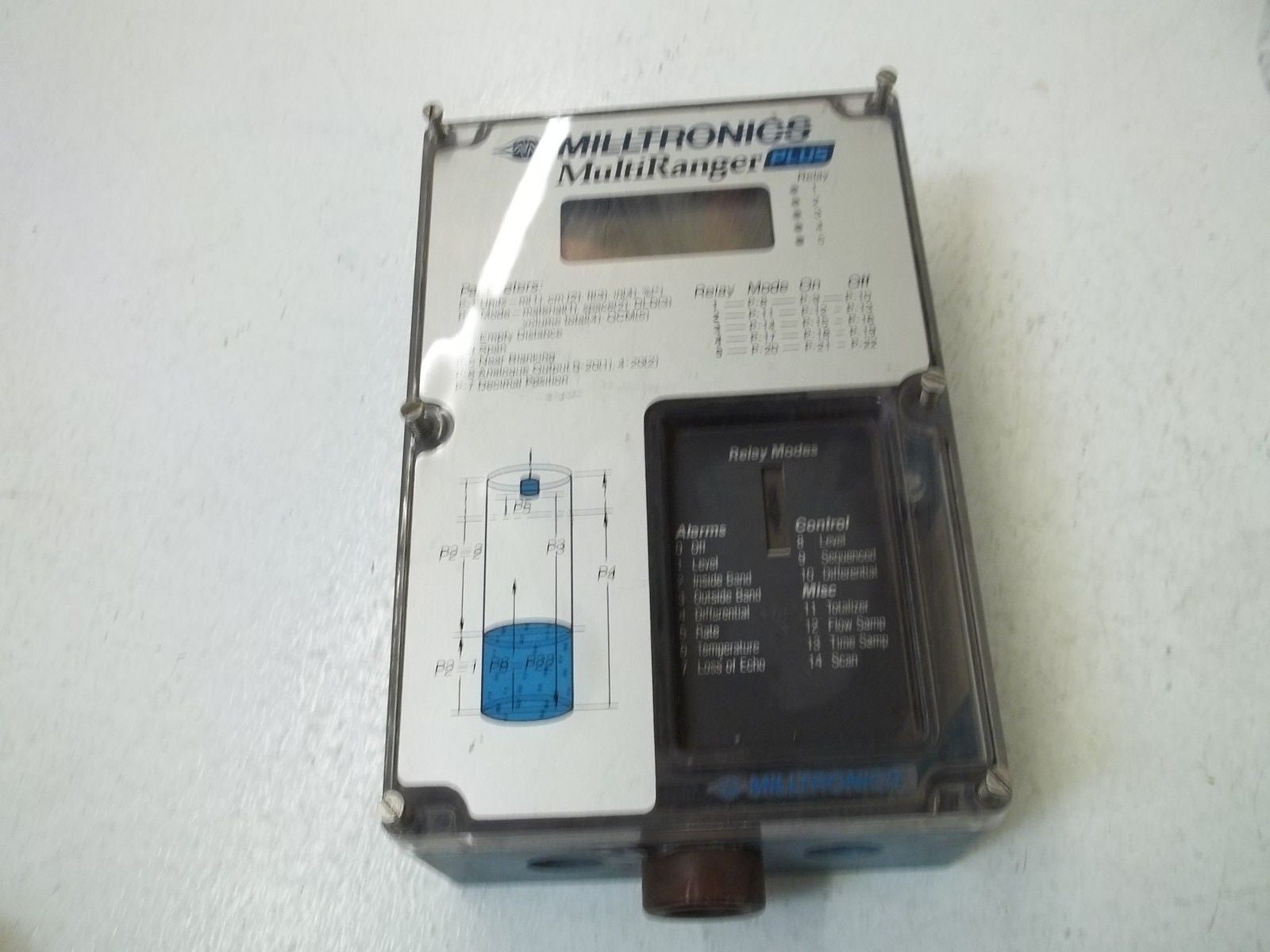 MILLTRONICS MULTIRANGER PLUS 24751290 LEVEL SENSOR RELAY CONTROLLER *USED*