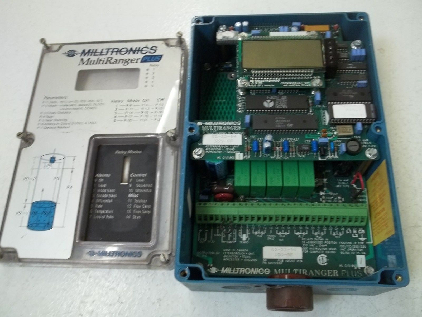 MILLTRONICS MULTIRANGER PLUS 24751290 LEVEL SENSOR RELAY CONTROLLER *USED*