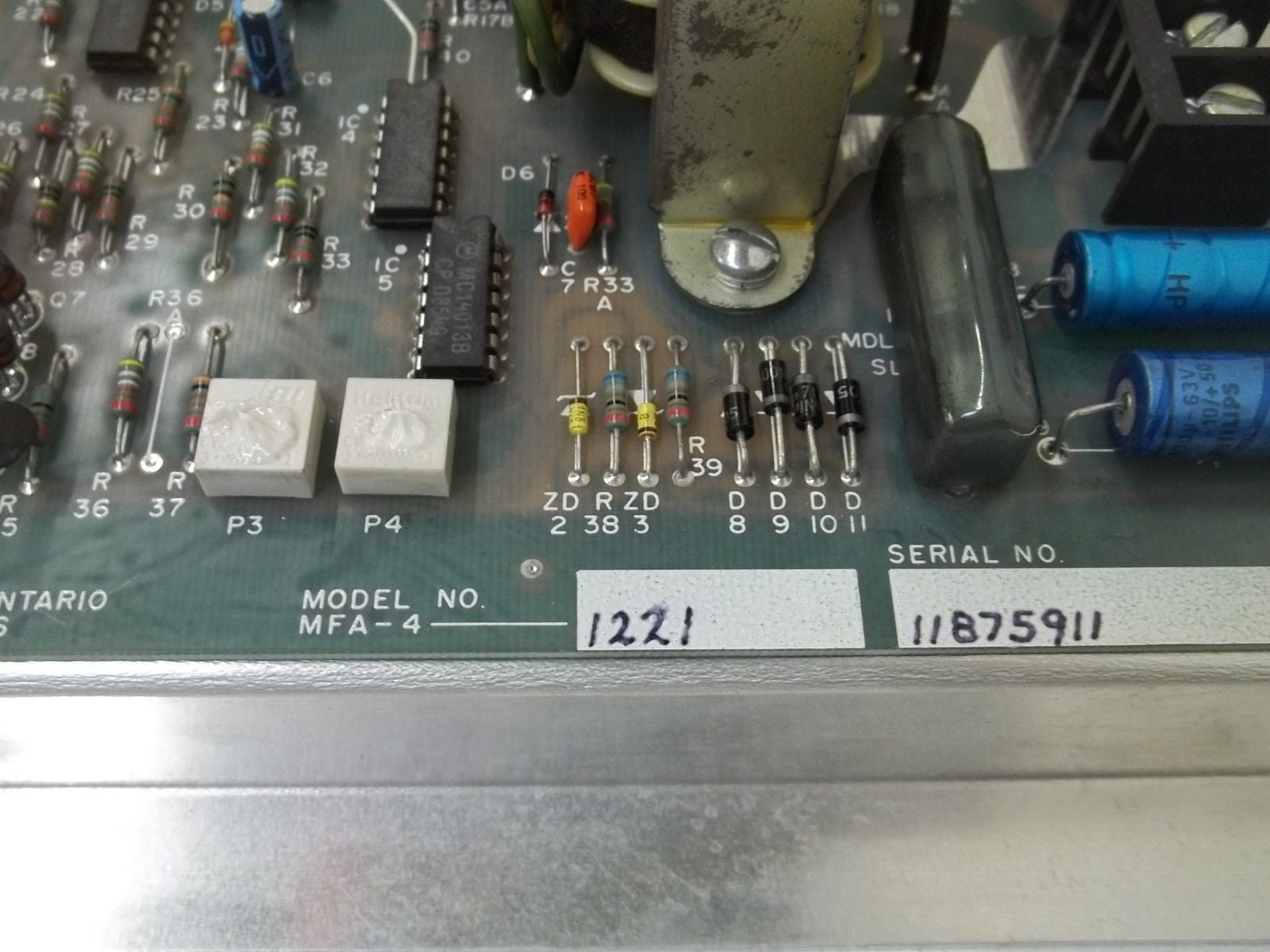 MILLTRONICS MFA-4-1221 MOTION FAILURE ALARM *USED*