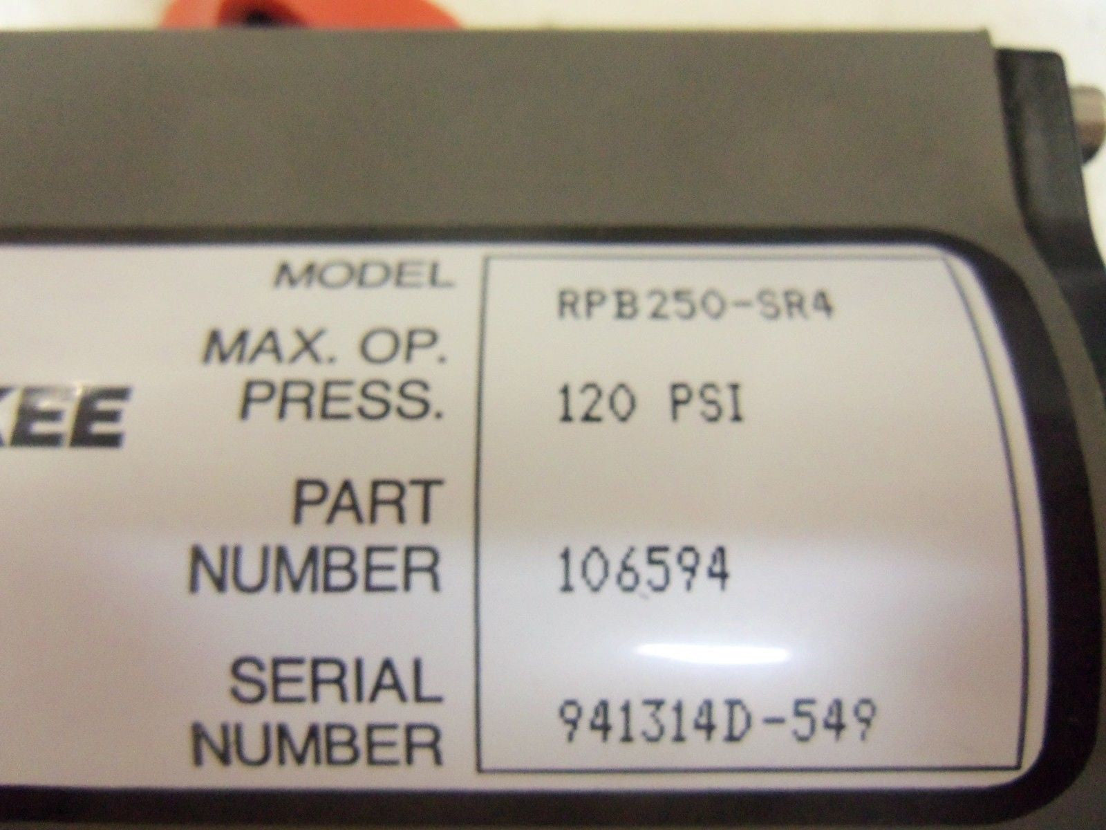 MILWAUKEE VALVE  RPB250-SR4 ACTUATOR *NEW NO BOX*