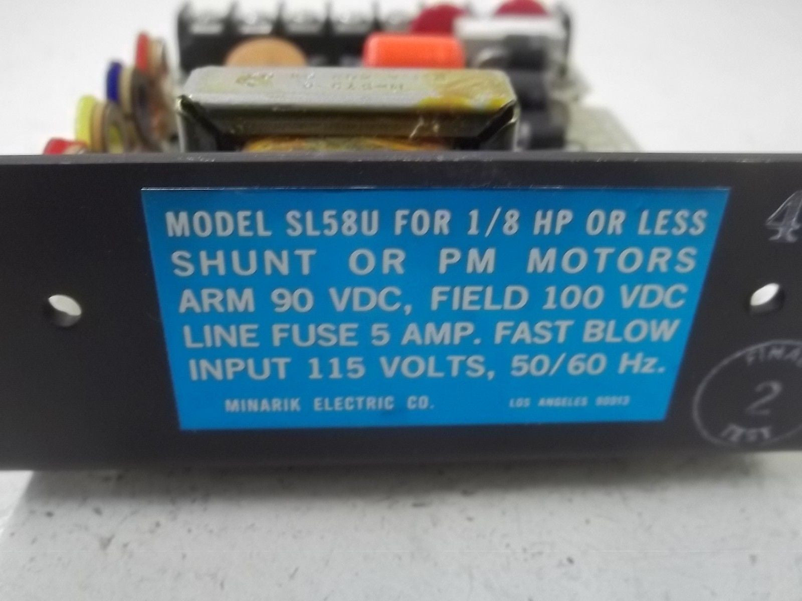 MINARIK SL58U DC DRIVE *USED*